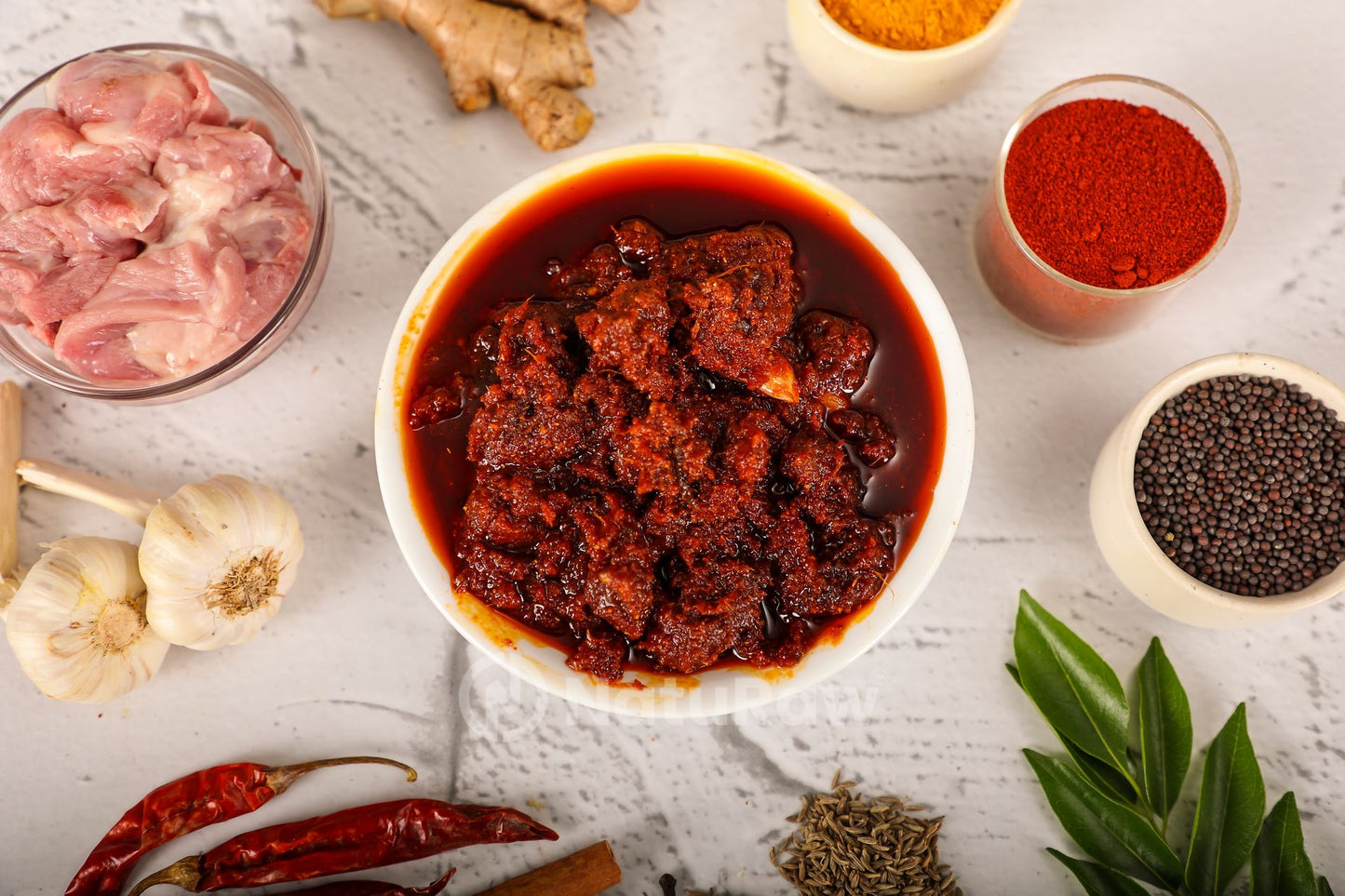 Mutton Boneless Pickel